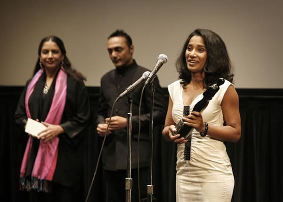 Shabana Azmi, Rahul Bose and Tannishtha Chatterjee at the awards ceremony