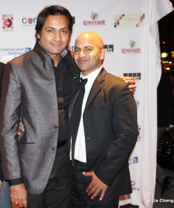 Samrat Chakrabarti and Ashes filmmaker and star Ajay Naidu at the MIAAC screening of Ashes at the SVA Theater in New York on November 12, 2010. Photo by Lia Chang