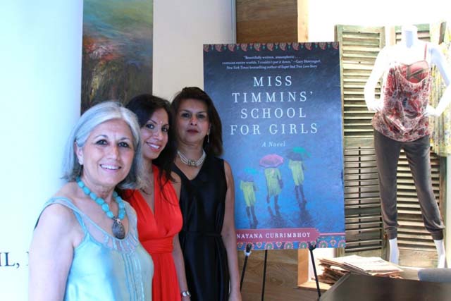 'Miss Timmins' School for Girls' by Nayana Currimbhoy is a murder mystery story set in Panchgani in India. Nayana Currimbhoy with Aroon and Misha Shivdasani