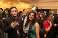 Participating filmmakers Rahul Das and Tania James