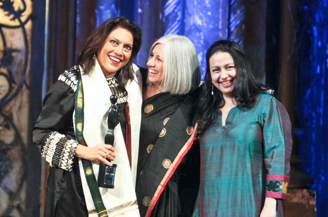 Mira Nair, Aroon Shivdasani and Sabrina Dhawan