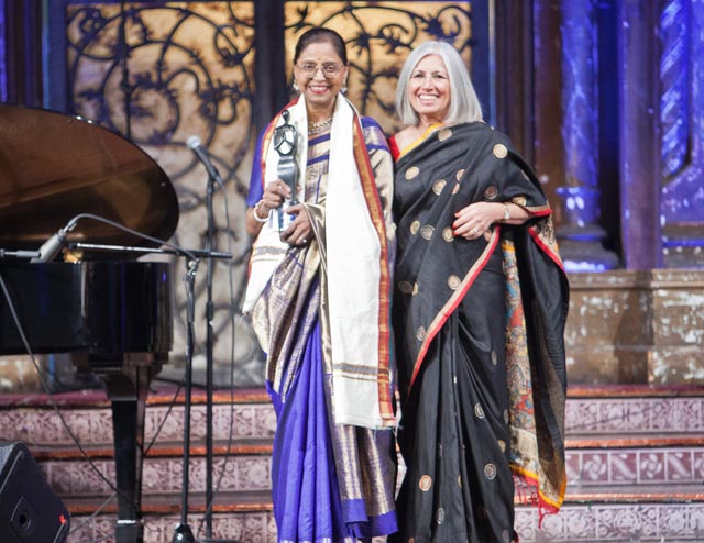 Dr. Manjula Bansal with Aroon Shivdasani