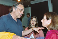 Arthur Kopit (Playwright) Aroon Shivdasani and Taniya Hussian ( Festival Playwirght)