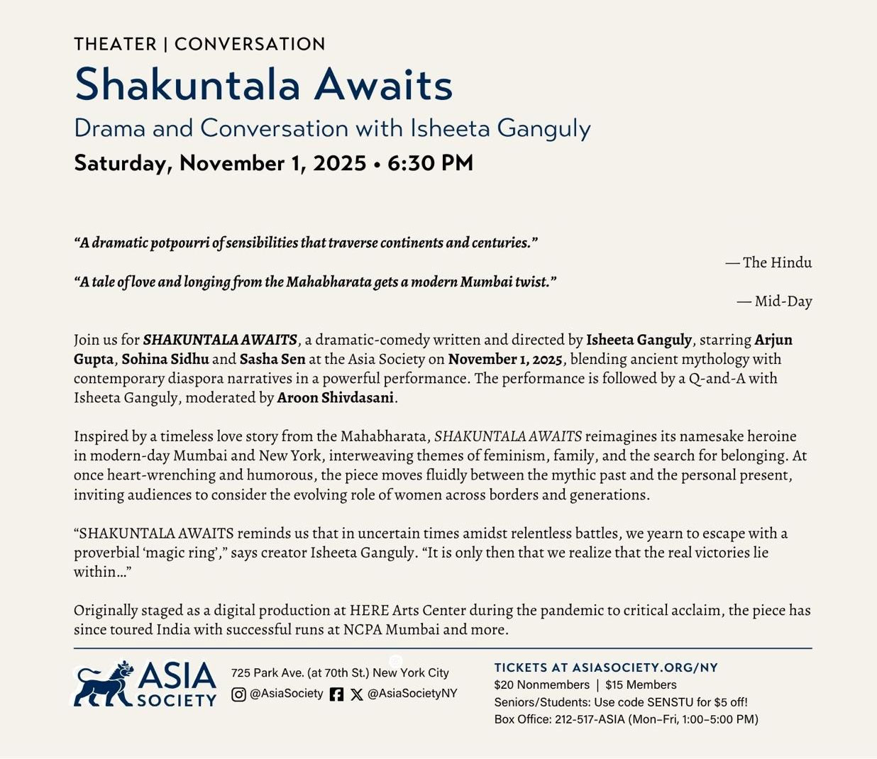 Conversation with Isheeta Ganguly